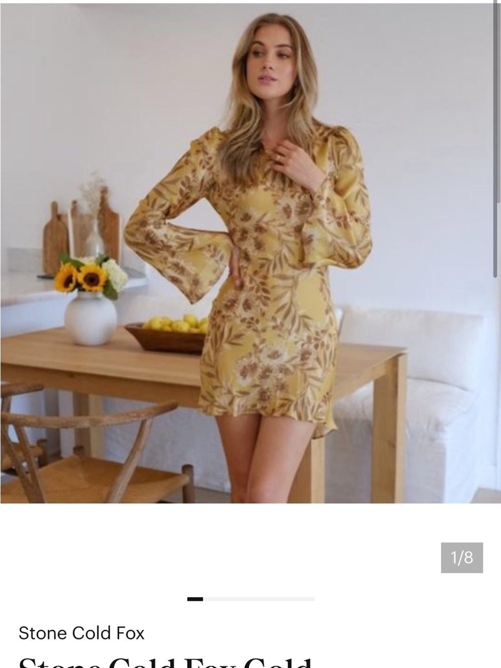 Stone Cold Fox Basier dress.  Georgetown print! Size 0.